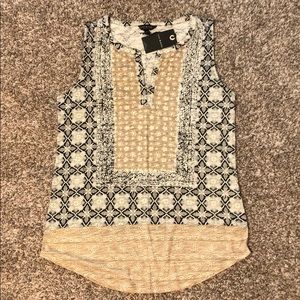 NWT beautiful patterned Lucky brand tank top!!!
